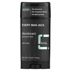 Every Man Jack, Desodorante, Sem Alumínio, Sal Marinho, 76,5 g (2,7 oz)'