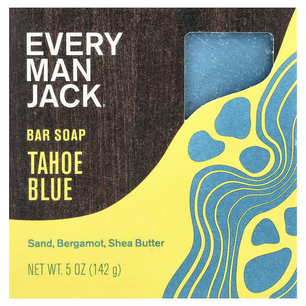Every Man Jack, 바 비누, 타호 블루, 142g(5oz)