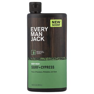 Every Man Jack, Jabón líquido para el cuerpo, Surf y ciprés, 500 ml (16,9 oz. líq.)