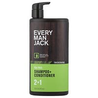 2 In 1 Shampoo + Conditioner, Sandalwood, 16 fl oz (473 ml)