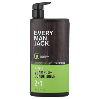 Every Man Jack, 2 In 1 Shampoo + Conditioner, Thickening, Tea Tree, 16 fl oz (473 ml)