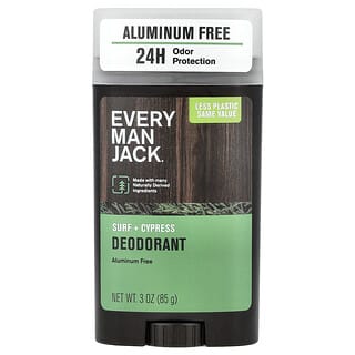 Every Man Jack, Deodorant, Aluminum Free, Surf + Cypress, 3 oz (85 g)