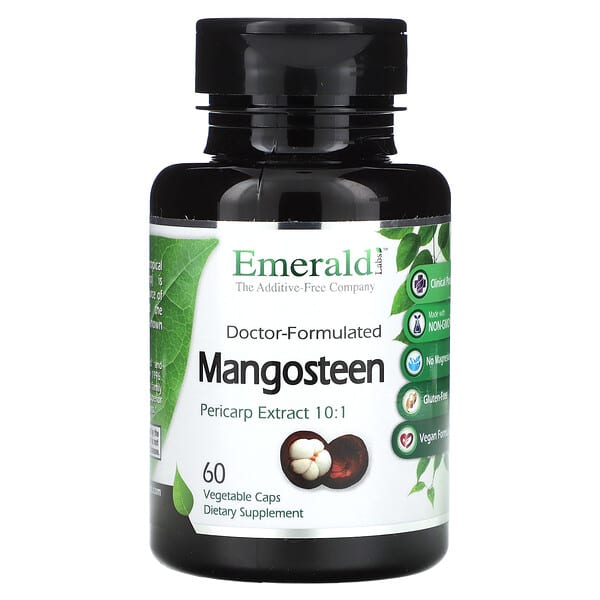 Mangosteen, 60 Vegetable Caps (600 mg per Capsule)