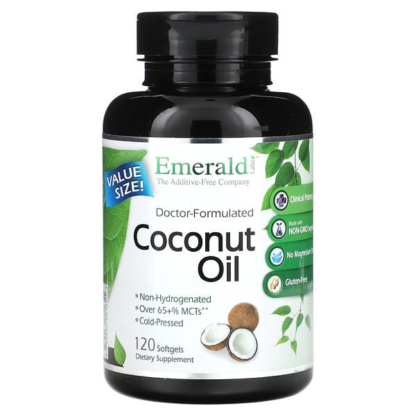 Emerald Laboratories, Coconut Oil, 120 Softgels