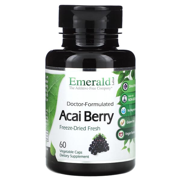 Emerald Laboratories, Acai Berry , 60 Vegetable Caps