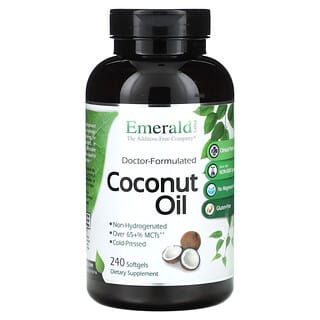 Emerald Laboratories, Aceite de coco`` 240 cápsulas blandas