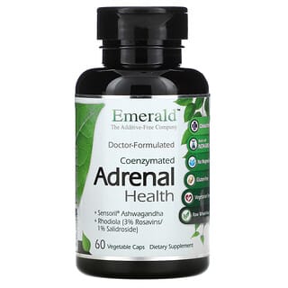 Emerald Laboratories, Coenzymated 肾上腺健康配方，60 粒素食胶囊