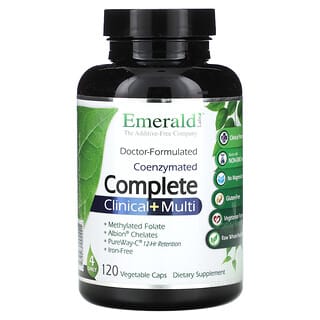 Emerald Laboratories, Clínico Completo Coenzimado + Multi, 120 Cápsulas Vegetais