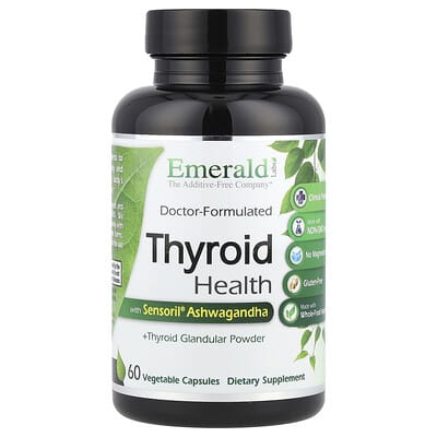 Emerald Laboratories, Thyroid Health, 60 Vegetarian Capsules