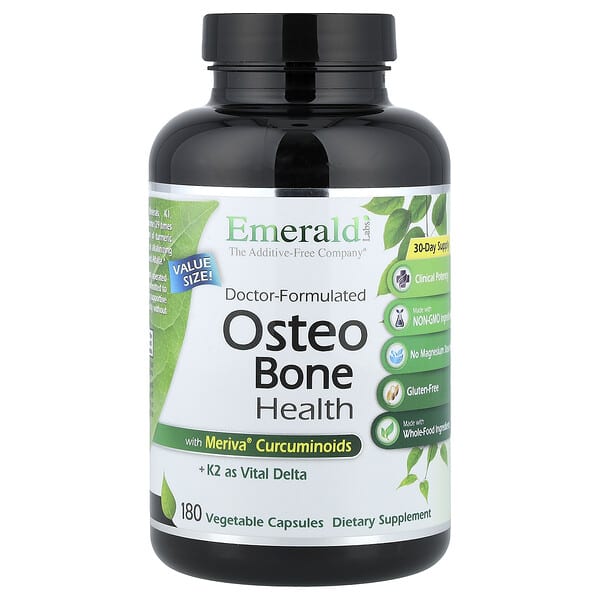 Emerald Laboratories, Osteo 본 헬스, 베지 캡슐 180정