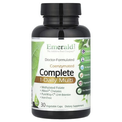 Emerald Laboratories, COENZYMATED Complete 1-Daily Multivitamin, 30 Vegetarian Capsules