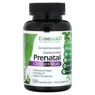 Emerald Laboratories, Coenzymated Prenatal Clinical + Multi, 120 растительных капсул