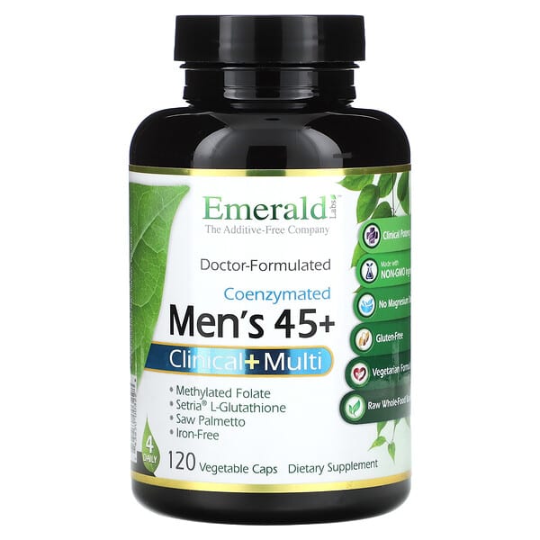Emerald Laboratories‏, Coenzymated Men's 45+ Clinical+ Multi, 120 Vegetable Caps