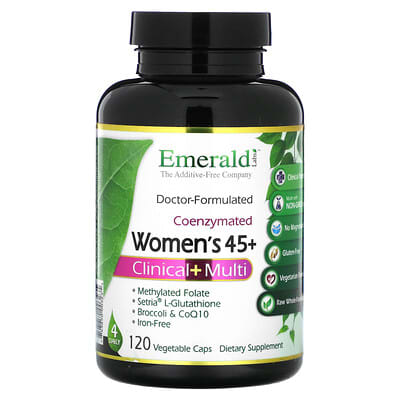 Emerald Laboratories, Women 45+, Science + Multivitamin, 120 Vegetarian Capsules