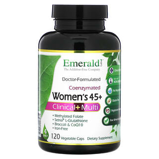 Emerald Laboratories, 女性用45歳以上、クリニカル＋マルチ、ベジカプセル120粒