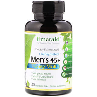 Emerald Laboratories, 45+ 男性专用每日一粒复合营养素食胶囊，30 粒装