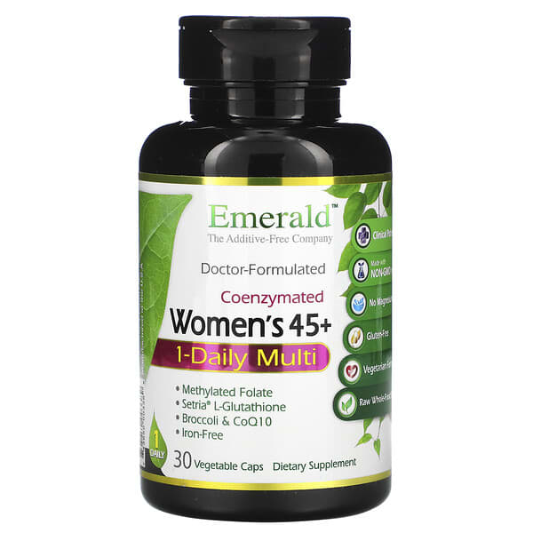 Emerald Laboratories‏, CoEnzymated Women's 45+ 1-Daily Multi, 30 Vegetable Caps