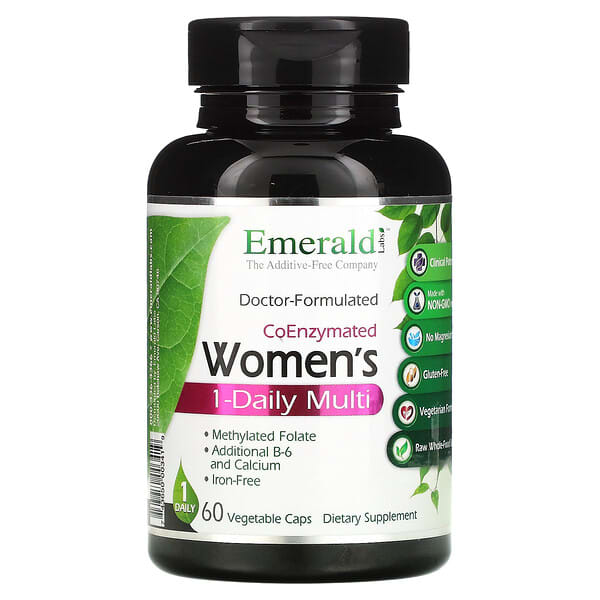 Emerald Laboratories‏, Coenzymated Women's 1-Daily Multi, 60 Vegetable Caps