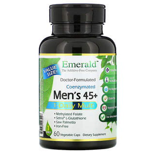 Emerald Laboratories, Coenzymated 男性 45+ 每日 1 粒複合維生素，60 粒素食膠囊