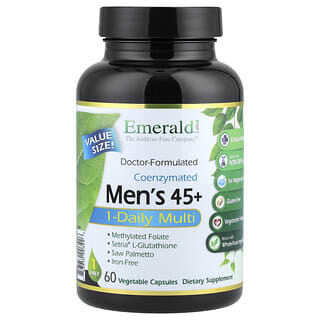 Emerald Laboratories, Suplemento multivitamínico con coenzima para hombres mayores de 45 años, 60 cápsulas vegetales