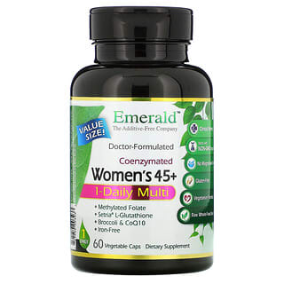 Emerald Laboratories, Coenzymated 女性 45+ 每日 1 粒複合維生素，60 粒素食膠囊
