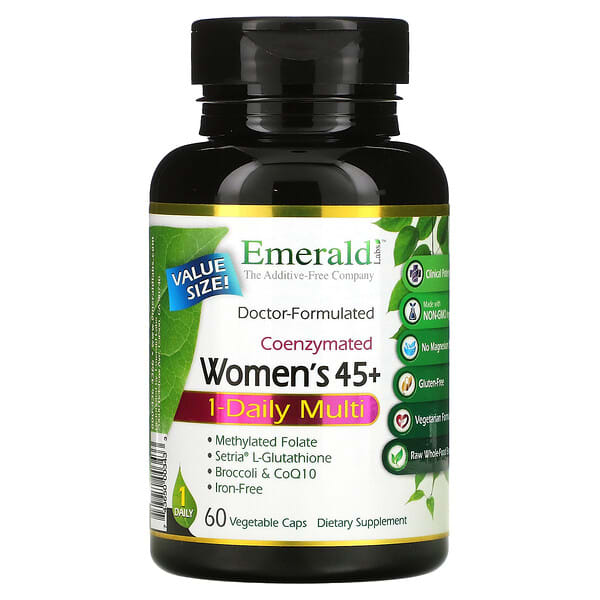 Emerald Laboratories, Coenzymated Women's 45+ 1-Daily Multi, 60 ...