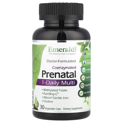 Emerald Laboratories, COENZYMATED Prenatal 1-Daily Multi-Nutrient, 30 Vegetarian Capsules