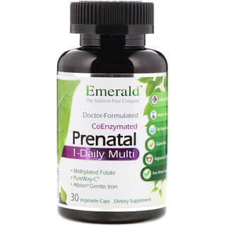 Emerald Laboratories, 輔酶化孕期每天一粒綜合維生素，30 粒素食膠囊