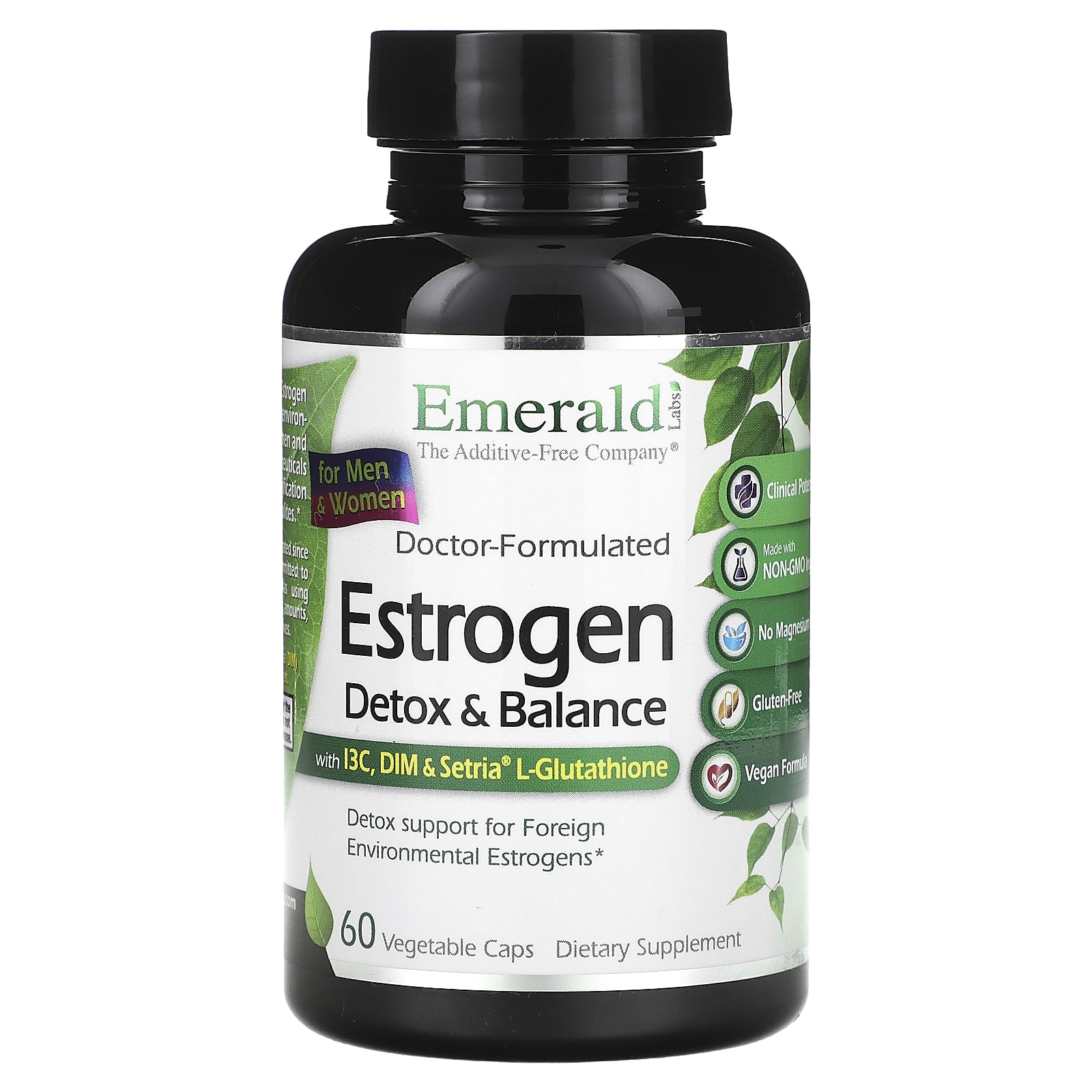 Estrogen、Detox ＆ Balance、ベジカプセル60粒
