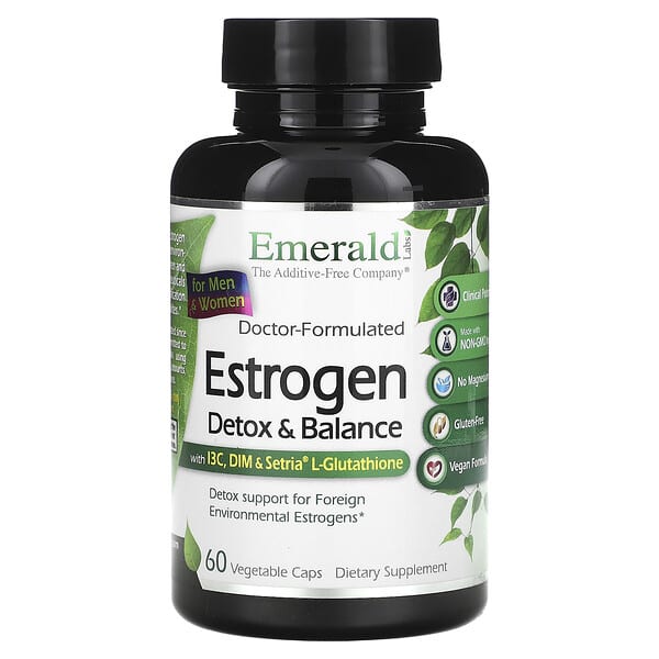 Emerald Laboratories‏, Estrogen, Detox & Balance, 60 Vegetable Caps