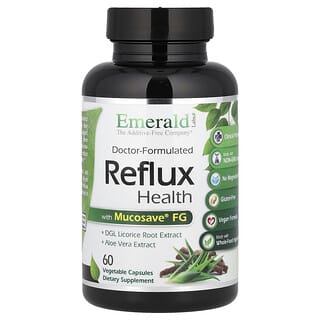 Emerald Laboratories, Reflux Health with Mucosave FG，60 粒素食膠囊