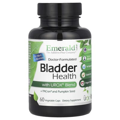 Emerald Laboratories, Men's and Women's Bladder Health Urox Blend, 60 Vegetarian Capsules