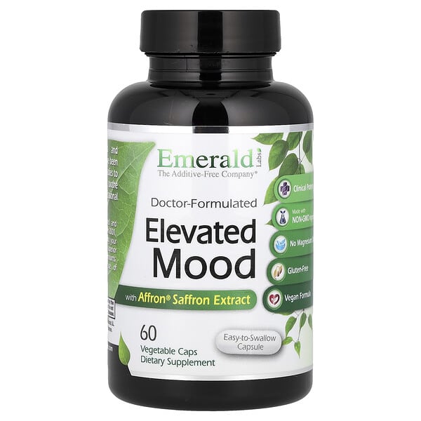 Elevated Mood with Affron® Saffron Extract, 60 Vegetable Caps