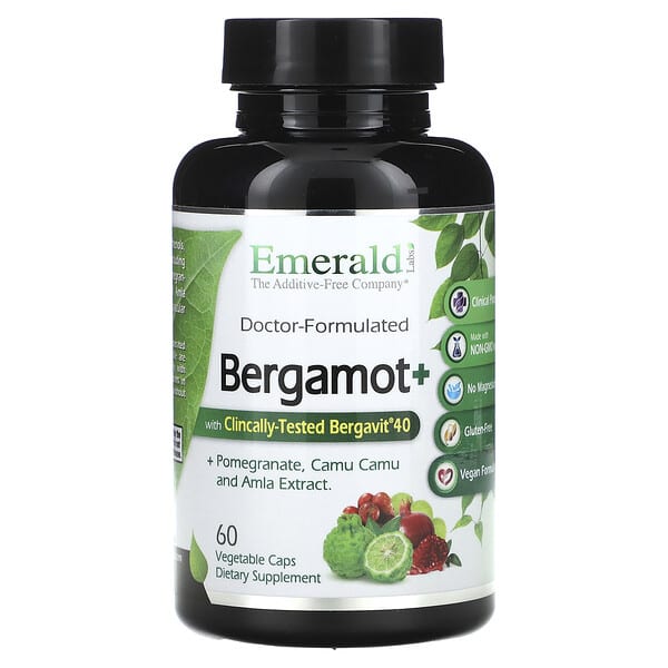 Emerald Laboratories, Bergamot+, 60 Vegetable Caps