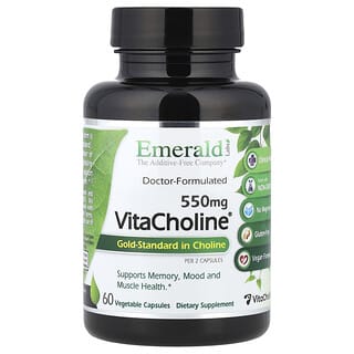 Emerald Laboratories, VitaCholine®, 550 mg, 60 Vegetable Capsules (275 mg per Capsule)