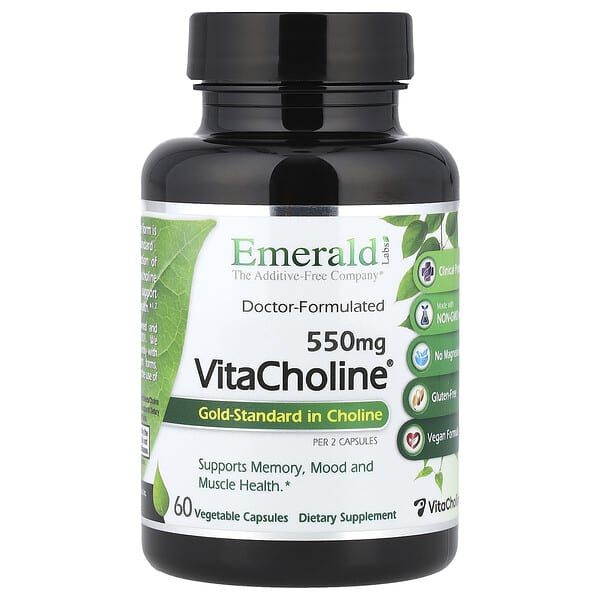 VitaCholine®, 60 Vegetable Capsules (275 mg per Capsule)