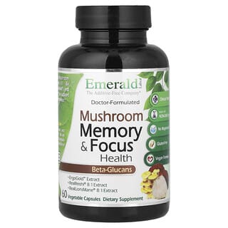 Emerald Laboratories, Mushroom Memory & Focus, 60 Vegetable Capsules
