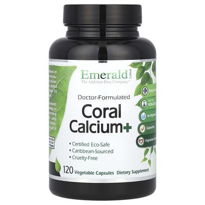 Emerald Laboratories, Coral Calcium+, 120 Vegetarian Capsules