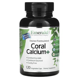 Emerald Laboratories, Coral Calcium +`` 120 cápsulas vegetales