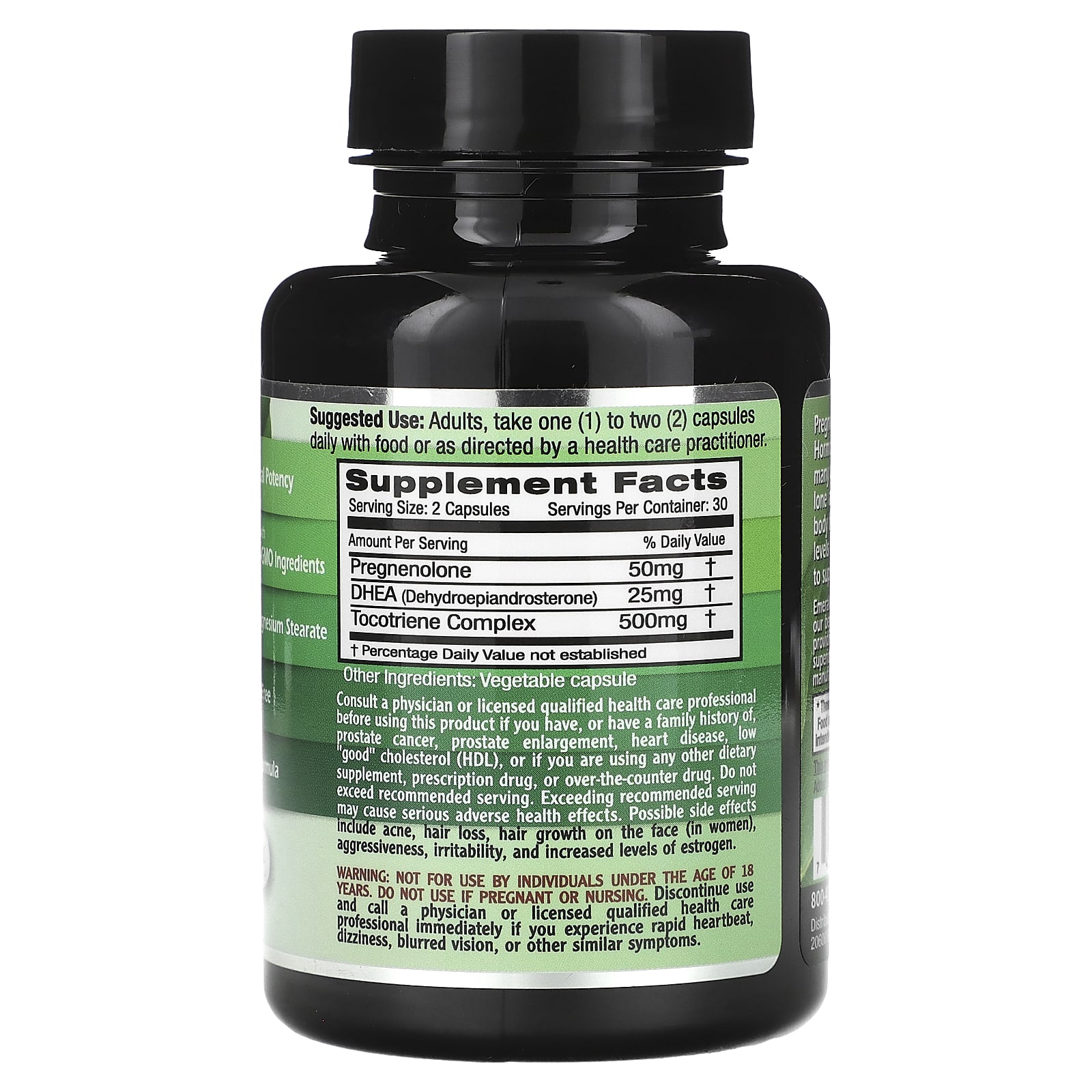 Emerald Laboratories, Pregnenolone + DHEA, 50 mg, 60 Vegetable Caps (25