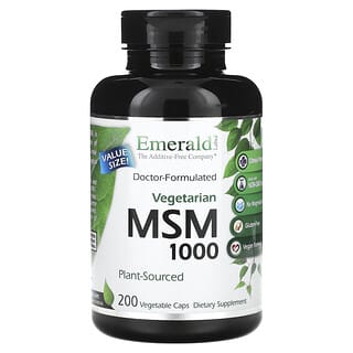 Emerald Laboratories, MSM 1000`` 200 растительных капсул