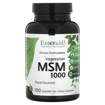 Emerald Laboratories, MSM 1000, 1000 mg, 100 Vegetarian Capsules