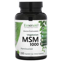 Emerald Laboratories, MSM 1000, 100 Vegetable Caps