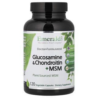 Emerald Laboratories, Glucosamin und Chondroitin + MSM, 120 Kapseln