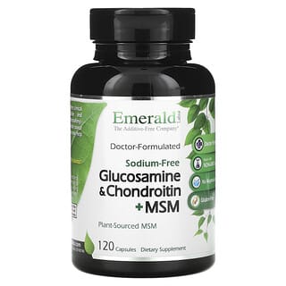 Emerald Laboratories, Glicosamina e Condroitina + MSM, 120 Cápsulas