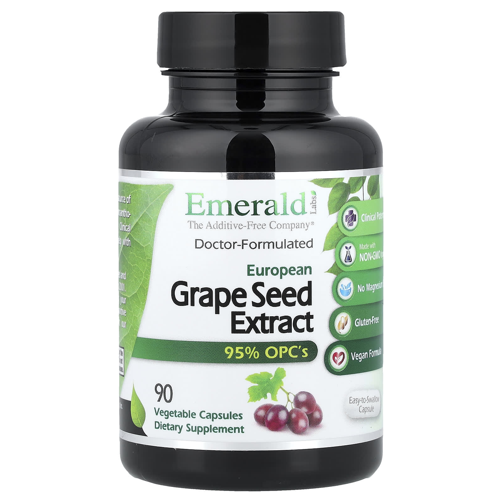 European Grape Seed Extract, 90 Vegetable Capsules