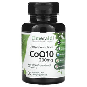 Emerald Laboratories, CoQ10, 200 mg, 30 cápsulas vegetales