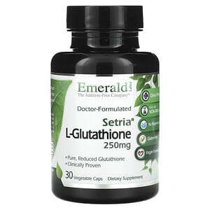Emerald Laboratories, Setria L-glutatión, 250 mg, 30 cápsulas vegetales
