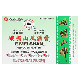 E Mei Shan Brand, Medicated Plaster , 5 Plasters