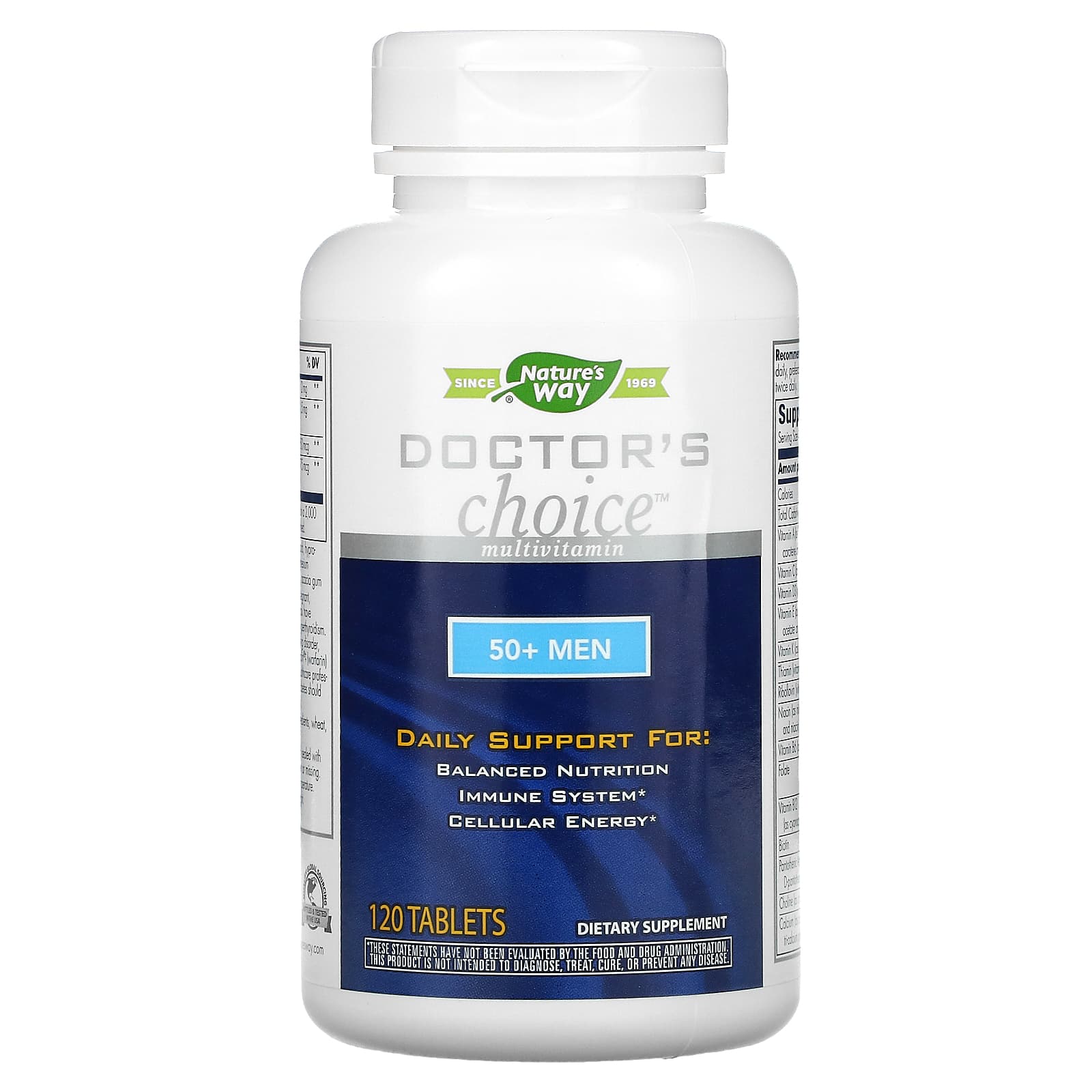 Nature's Way, Doctor's Choice Multivitamin, 50+ Men, 120 Tablets